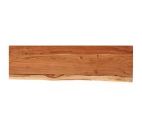 vidaXL Étagère murale Tablette flottante rectangulaire Acacia massif Bordure assortie Bureau/Séjour