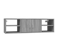 Vidaxl Étagère Murale Sonoma Gris 102x30x29 Cm Bois Ingénierie Marron