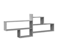 vidaXL Étagère murale Sonoma Gris – Bois ingénierie 167,5 x 18 x 68 cm Multicolore