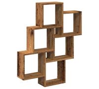 vidaXL Étagère murale en forme de cube vieux bois 78x15x93 cm