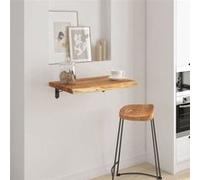 Vidaxl Étagère Murale 40x40x2,5cm Carré Massif Acacia Bordure Assortie Multicolore