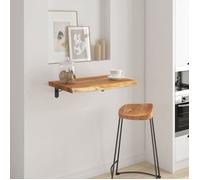 vidaXL Étagère Murale, Tablette Flottante, Décoration Murale de Bureau Salle de Séjour, 40x40x2,5cm Carré Massif Acacia 370246