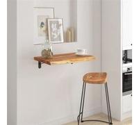 vidaXL Étagère Murale, Tablette Flottante, Décoration Murale de Bureau Salle de Séjour, Rectangulaire Massif Acacia Bordure 370248