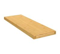 vidaXL Étagère murale 60x20x2,5 cm – Bambou, tablette flottante, multicolore