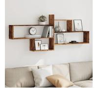 vidaXL Étagère murale vieux bois 167,5x18x68 cm bois d'ingénierie 853324