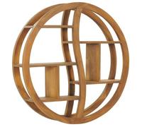 vidaXL Étagère murale Yin Yang 80x17,5x80 cm Bois de teck massif 320771