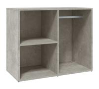 vidaXL Étagère pour coiffeuse gris béton 80x40x65 cm Bois composite