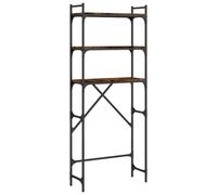 vidaXL Étagère pour machine à laver Chêne fumé 67x25x163 cm Bois composite