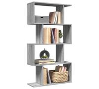 Vidaxl Étagère Séparatrice De Pièce 4 Niveaux Sonoma Gris 70x24x129 Cm Gris