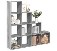 Vidaxl Étagère Séparatrice De Pièce 4 Niveaux Sonoma Gris Gris