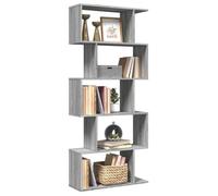 vidaXL Étagère séparatrice de pièce 5 niveaux sonoma gris 70x24x161 cm, étagère, étagère à livres, étagère de rangement, 858098