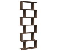vidaXL Étagère séparatrice de pièce 6 Niveaux chêne Marron 70x24x193cm, étagère, étagère à Livres, étagère de Rangement, bibliothèque