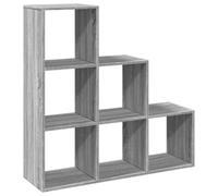 vidaXL Étagère séparatrice 3 niveaux Sonoma gris 99 x 29 x 99 cm