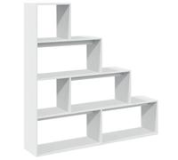 vidaXL Étagère séparatrice de pièce 4 niveaux blanche 143,5×29×143,5 cm