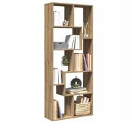 vidaXL Étagère séparatrice de pièce chêne artisanal 67x25x161,5 cm, étagère, étagère à livres, étagère de rangement, 858083