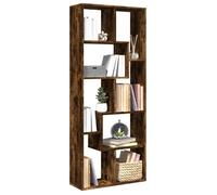 vidaXL Étagère séparatrice de pièce chêne fumé 67x25x161,5 cm, étagère, étagère à livres, étagère de rangement, 858079