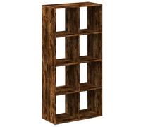 vidaXL Étagère séparatrice de pièce chêne fumé 69,5x29x137,5 cm