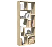 Vidaxl Étagère Séparatrice De Pièce Chêne Sonoma 67x25x161,5 Cm Multicolore