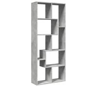 vidaXL Étagère séparatrice de pièce Gris béton 67x25x161,5 cm