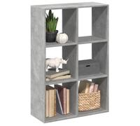 vidaXL Bibliothèque de séparation gris béton 69,5x29x103,5 cm Bois composite