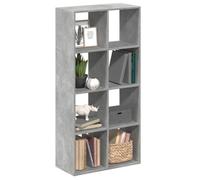 Vidaxl Étagère Séparatrice De Pièce Gris Béton 69,5x29x137,5 Cm Multicolore