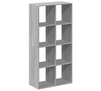 vidaXL Étagère séparatrice de pièce Sonoma gris 69,5 x 29 x 137,5 cm