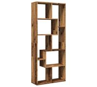 vidaXL Étagère séparatrice de pièce Vieux Bois 67x25x161,5 cm, étagère, étagère à Livres, étagère de Rangement, bibliothèque, Support de Rangement