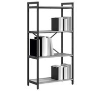 vidaXL Bibliothèque Sonoma Gris 60 x 30 x 118 cm Bois d'ingénierie Pieds ajustables