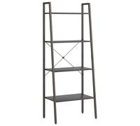 Vidaxl Étagère Sur Pied 4 Niveaux Noir 56x35x140 Cm Noir