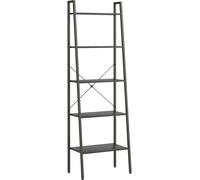 Étagère Debout 5 Niveaux Marron Clair et Noir 56x35x174 cm Bibliothèque vidaXL