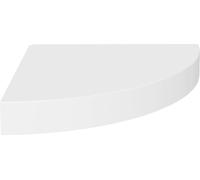 vidaXL Étagère suspendue d'angle blanche 25x25x3,8 cm MDF