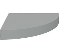 vidaXL Étagère suspendue d'angle Gris 25x25x3,8 cm MDF