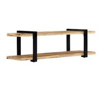 vidaXL étagère TV 130x40x40 cm bois massif Mango