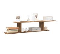 Vidaxl Étagère Tv Murale Chêne Artisanal 125x18x23cm Bois D'ingénierie Marron