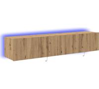 vidaXL Étagère TV murale chêne artisanal 80 x 35 x 31 cm Bois composite