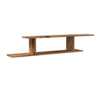 Vidaxl Étagère Tv Murale Vieux Bois 125x18x23 Cm Bois D'ingénierie Marron