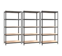 vidaXL 3x Étagères à 5 Niveaux Etagères de Stockage Meubles de Rangement Stockage d'Atelier Garage Entrepôt Anthracite Acier et Bois d'Ingénierie https://www.fnac.com/mp47934343/vidaXL-Etageres-a-5-niveaux-3pcs-Anthracite-Acier-et-bois-d-ingenierie/w-4?oref=cc89a95d-f3ce-5211-a01c-bfaa06f12e30