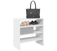 vidaXL Étagères à chaussures 2 pcs empilable blanc 60x30x30,5 cm, meuble de rangement à chaussures, meuble à chaussures 858858