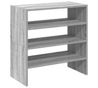 vidaXL Étagères à Chaussures 2 pcs empilable Sonoma Gris 60x30x30,5 cm, Meuble de Rangement à Chaussures, Meuble à Chaussures d'entrée, Armoire à Chaussures