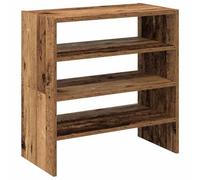 vidaXL Étagères à Chaussures 2 pcs empilable Vieux Bois 60x30x30,5 cm, Meuble de Rangement à Chaussures, Meuble à Chaussures d'entrée, Armoire à Chaussures