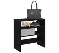 Vidaxl Étagères À Chaussures, 2 Pièces, Empilables, Chêne Noir Multicolore