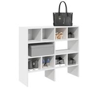 Vidaxl Étagères À Chaussures Empilables 2 Pcs Blanc 89,5x30x40 Cm Multicolore