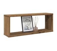 vidaXL Étagères cube murales 2 pcs chêne artisanal 60x15x23 cm 856589