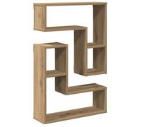 vidaXL Étagères cube murales 2 pcs – chêne artisanal en bois d'ingénierie, flottantes