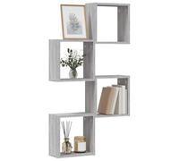 vidaXL Étagères Cube murales 4 pcs Sonoma Gris 30x15x30 cm, Stockage en Forme de Cube, Organisateur en Forme de Cube, étagère Flottante
