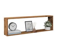 Vidaxl Étagères Cube Murales 4 Pcs Vieux Bois 100x15x30 Cm Marron
