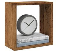 Vidaxl Étagères Cube Murales 6 Pcs Vieux Bois 30x15x30 Cm Marron