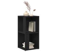 Buffet D'angle Vidaxl Noir Chêne 33x33x67 Cm Bois D'ingénierie Noir