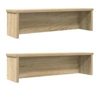 VidaXL Étagères de cuisine empilables 2 pcs chêne sonoma 60x15x16 cm, étagère de rangement de cuisine, organiseur d'armoires 860504