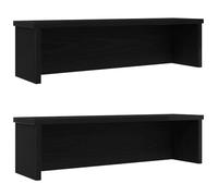 VidaXL Étagères de cuisine empilables 2 pcs noir 60x15x16 cm 860502